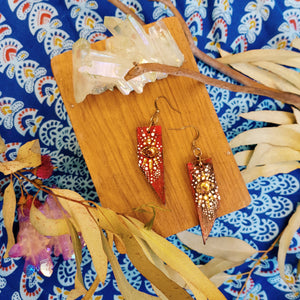 Kahna Earrings - Upcycled Palette Earrings - KOSMASUTRA